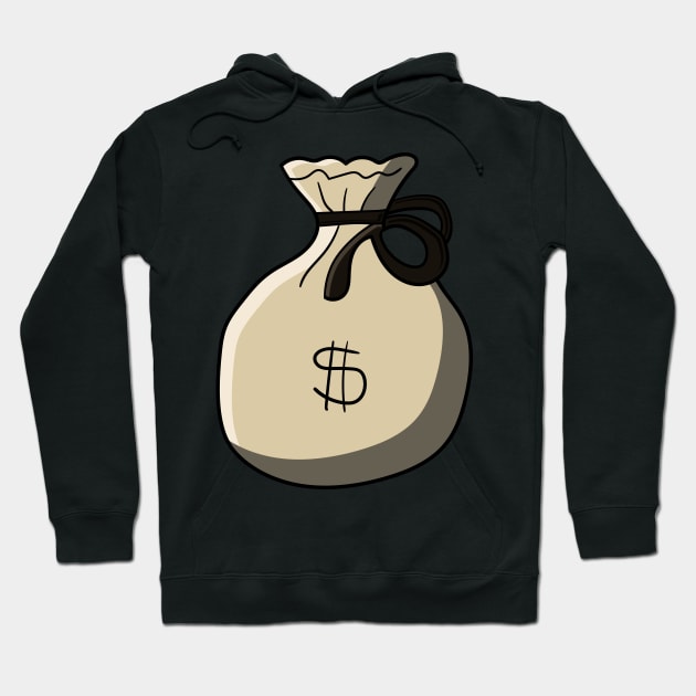 bag of money cartoon Hoodie by maricetak